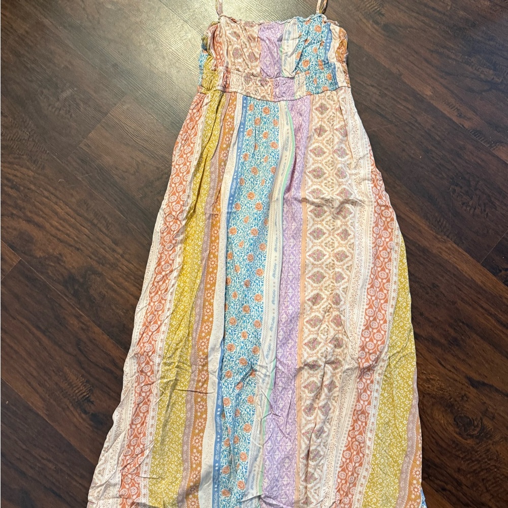 Pink Lily Floral Patchwork Dress